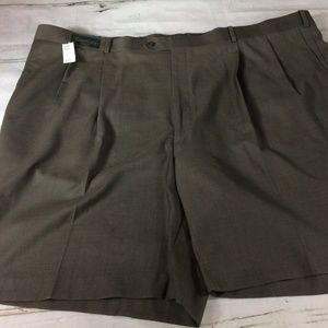 Thomas More Pleated Casual Microfiber Shorts
